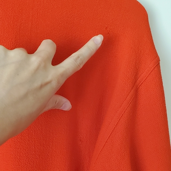 Emanuel Ungaro Orange Wool Lightweight Blazer - Picture 4 of 5